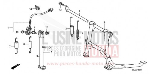 BEQUILLE CBF1000A de 2010